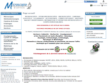 Tablet Screenshot of microscopie-et-services.com